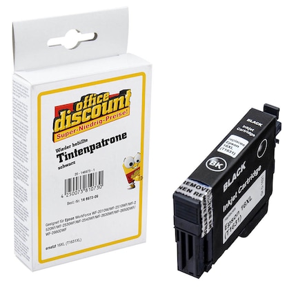 Artikelbild 8 für office discount schwarz Druckerpatrone kompatibel zu EPSON 16XL / T1631XL, Artikelnummer 146973