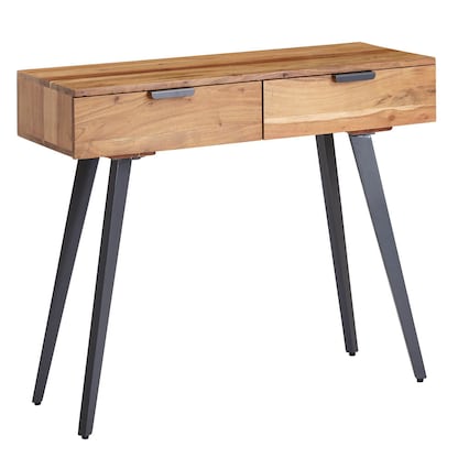 Artikelbild 22 für WOHNLING Schreibtisch braun rechteckig, 4-Fuß-Gestell braun 90,0 x 36,0 cm, Artikelnummer 541072