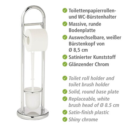 Artikelbild 4 für WENKO WC-Garnitur Siena chrom Metall, Artikelnummer 665602