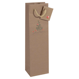 Artikelbild 1 für 5 SIGEL Geschenktüten für Flaschen Christmas with apples Motiv 10,0 x 35,0 cm, Artikelnummer 738163