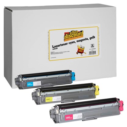 Artikelbild 15 für office discount cyan, magenta, gelb Toner kompatibel zu brother TN-245C/M/Y, 3er-Set, Artikelnummer 352219