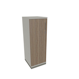 Artikelbild 1 für fm Aktenschrank Sidney, 4260429763825 weiß, eiche natur 2 Fachböden 40,0 x 44,2 x 113,3 cm, Artikelnummer 410801