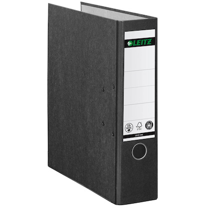 Artikelbild 2 für AKTION: 10 LEITZ 1080 Ordner schwarz marmoriert Karton 8,0 cm DIN A4 + GRATIS HARIBO Phantasia 750 g, Artikelnummer 234319