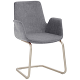 Artikelbild 1 für Mayer Besuchersessel myHELIOS grau chrom Stoff, 1 St., Artikelnummer 174288