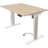 Artikelbild 1 für Kerkmann Move 1 advance elektrisch höhenverstellbarer Schreibtisch ahorn rechteckig, T-Fuß-Gestell weiß 120,0 x 80,0 cm, Artikelnummer 265738