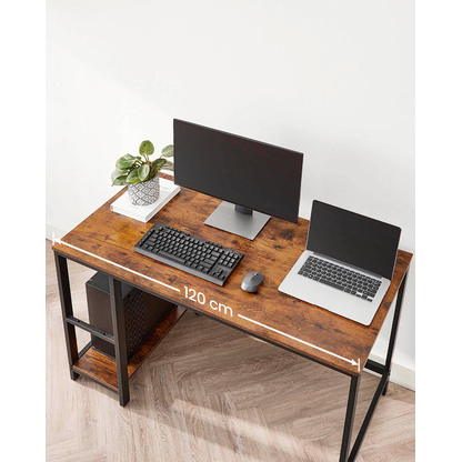 Artikelbild 10 für VASAGLE Schreibtisch braun rechteckig, 4-Fuß-Gestell schwarz 120,0 x 60,0 cm, Artikelnummer 291959