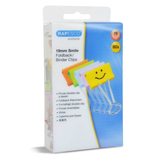 Artikelbild 1 für 80 RAPESCO® Foldbackklammern Smiles farbsortiert 1,9 cm, Artikelnummer 475323