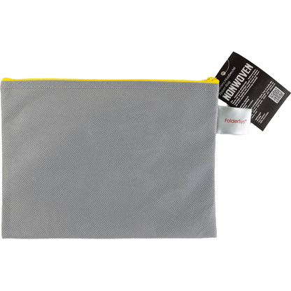 Artikelbild für FolderSys Reißverschlussbeutel grau/gelb 0,15 mm, 1 St., Artikelnummer 372948