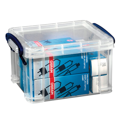 Artikelbild für Really Useful Box Aufbewahrungsbox 1,6 l transparent 19,5 x 13,5 x 11,0 cm, Artikelnummer 253815