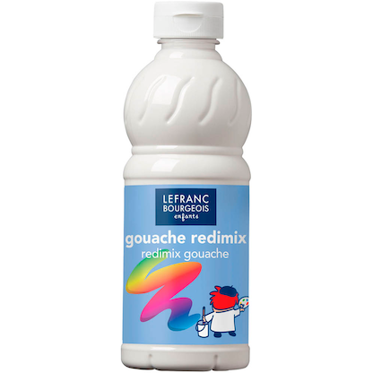 Artikelbild für LEFRANC BOURGEOIS Gouache Liquide Redimix Temperafarbe weiß 500,0 ml, Artikelnummer 202182