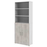Artikelbild 1 für röhr Regalschrank direct.office, 859B661000 weiß, beton 80,0 x 34,4 x 212,5 cm, Artikelnummer 468221