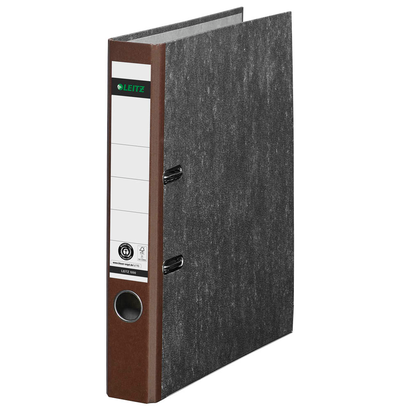 Artikelbild für AKTION: LEITZ 1050 Ordner braun marmoriert Karton 5,2 cm DIN A4 mit Prämie nach Registrierung, Artikelnummer 777664