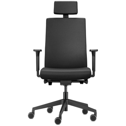 Artikelbild 2 für Trendoffice by Dauphin Bürostuhl to-strike comfort mit Nackenstütze, 9246 Stoff schwarz, Gestell schwarz, Artikelnummer 509333