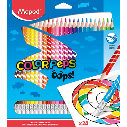 Artikelbild 24 für maped COLOR'PEPS Buntstifte farbsortiert, 24 St., Artikelnummer 303143