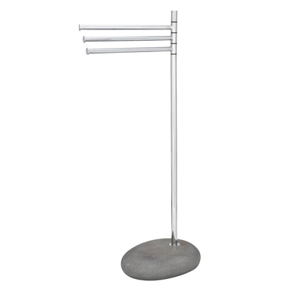 Artikelbild 3 für WENKO Handtuchständer Pebble silber/grau, Artikelnummer 808227