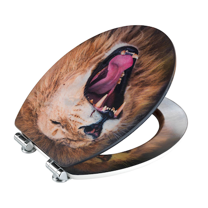 Artikelbild 4 für WENKO WC-Sitz mit Absenkautomatik Lion braun, Artikelnummer 812832