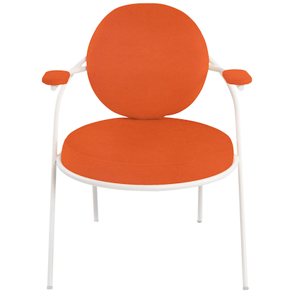 Artikelbild 3 für meet powered by PAPERFLOW Sessel SATURNE rost weiß Kunstleder, 1 St., Artikelnummer 231268