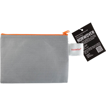 Artikelbild für FolderSys Reißverschlussbeutel grau/orange 0,15 mm, 1 St., Artikelnummer 372981