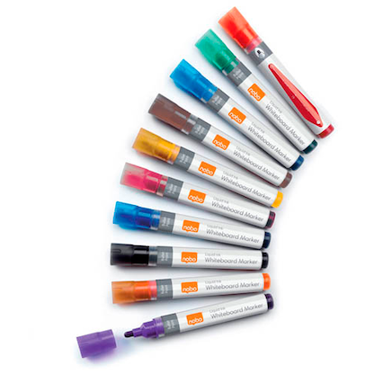 Artikelbild 11 für nobo Liquid Ink Whiteboard-Marker farbsortiert 3,0 mm, 10 St., Artikelnummer 671319