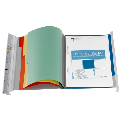 Artikelbild 4 für EICHNER Personalhefter Typ 2 Kunststoff grau 5 x kaufmännische Heftung, Artikelnummer 752816