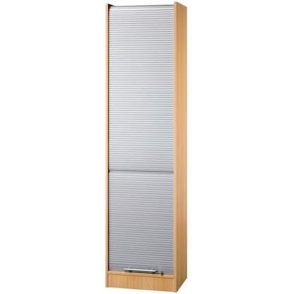 Artikelbild für HAMMERBACHER SET50 Rollladenschrank buche, silber 4 Fachböden 50,0 x 40,0 x 200,4 cm, Artikelnummer 866311