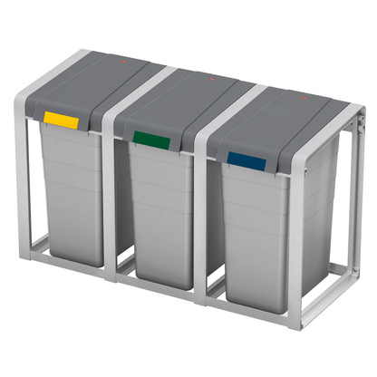 Artikelbild 4 für Hailo ProfiLine Öko XL, Basiseinheit Mülleimer 38,0 l signalgrau, Artikelnummer 123141