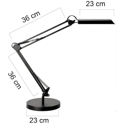 Artikelbild 3 für unilux SWINGO LED-Schreibtischlampe schwarz 11 W, Artikelnummer 163398