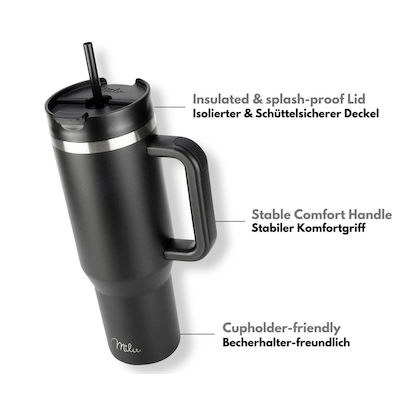 Artikelbild 9 für Milu Isolierbecher schwarz 1,2 l, Artikelnummer 534176