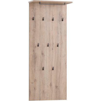 Artikelbild 7 für MÖBELPARTNER Wandgarderobe Cosmo 152795 eiche Holz 9 Haken 50,0 x 110,6 cm, Artikelnummer 785974