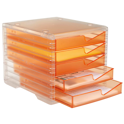 Artikelbild 4 für styro Schubladenbox styroswingbox light apricot 275-8430.24124, DIN A4 mit 5 Schubladen, Artikelnummer 821932