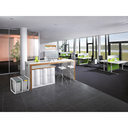 Artikelbild 7 für Hailo ProfiLine Öko XL, Basiseinheit Mülleimer 38,0 l signalgrau, Artikelnummer 123141