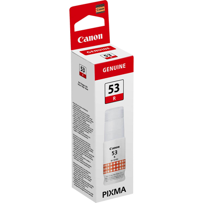 Artikelbild 15 für Canon GI-53 BK/C/M/Y/R/G schwarz, cyan, magenta, gelb, rot, grau Tintenflaschen, 6er-Set, Artikelnummer 876534