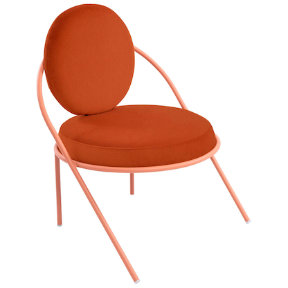 Artikelbild für meet powered by PAPERFLOW Sessel SATURNE rost rosa Kunstleder, 1 St., Artikelnummer 231508