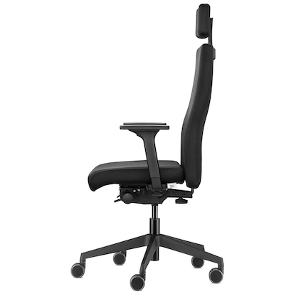 Artikelbild 8 für Trendoffice by Dauphin Bürostuhl to-strike comfort mit Nackenstütze, 9246 Stoff schwarz, Gestell schwarz, Artikelnummer 509333