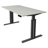 Artikelbild 1 für Kerkmann Move 3 elegant elektrisch höhenverstellbarer Schreibtisch lichtgrau rechteckig, T-Fuß-Gestell grau 160,0 x 80,0 cm, Artikelnummer 488017