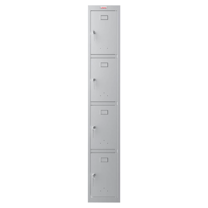 Spind Locker phoenix Spind Locker grau PL1430GGK, 4 Schließfächer 30,0 x 50,0 x 183 ...