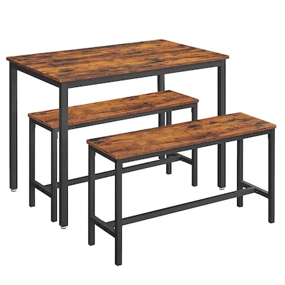 Artikelbild 17 für VASAGLE Sitzgruppe, schwarz Holz, Metall, 3-teilig, Artikelnummer 289409