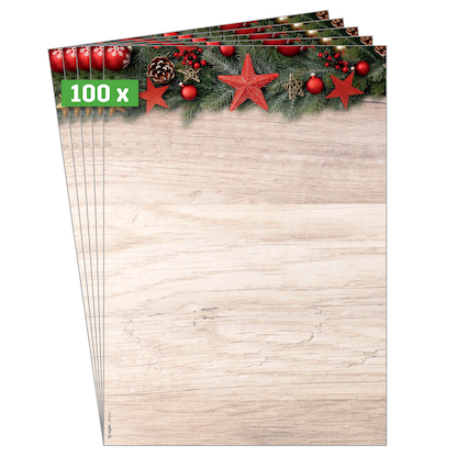 Artikelbild 7 für SIGEL Weihnachtsbriefpapier Chalet Style Motiv DIN A4 90 g/qm 100 Blatt, Artikelnummer 352269
