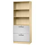 Artikelbild 1 für HAMMERBACHER Regalschrank 7300 RE, V7300/3/S/RE ahorn, silber 80,0 x 42,0 x 200,4 cm, Artikelnummer 863136