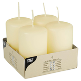 Artikelbild 1 für 4 STARPAK Stumpenkerzen elfenbein, Artikelnummer 514087