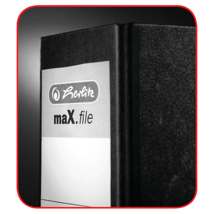 Artikelbild 7 für herlitz max.file Ordner schwarz Karton 8,0 cm DIN A5 quer, Artikelnummer 843735