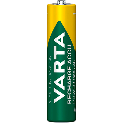 Artikelbild 2 für 4 VARTA Akkus RECHARGE ACCU Power Micro AAA 1.000 mAh, Artikelnummer 583157