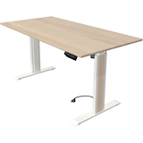 Artikelbild 1 für Kerkmann Move 1 advance elektrisch höhenverstellbarer Schreibtisch ahorn rechteckig, T-Fuß-Gestell weiß 160,0 x 80,0 cm, Artikelnummer 265698