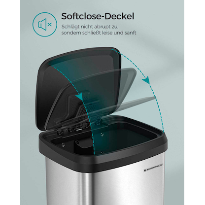 Artikelbild 5 für SONGMICS Mülleimer 68,0 l edelstahl, Artikelnummer 291079