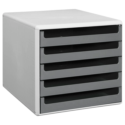 Artikelbild 3 für M&M Schubladenbox dunkelgrau 30050910, DIN A4 mit 5 Schubladen, Artikelnummer 350165