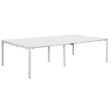 Artikelbild 1 für PAPERFLOW easyDesk Doppelschreibtisch weiß rechteckig, 4-Fuß-Gestell weiß 280,0 x 166,0 cm, Artikelnummer 527919