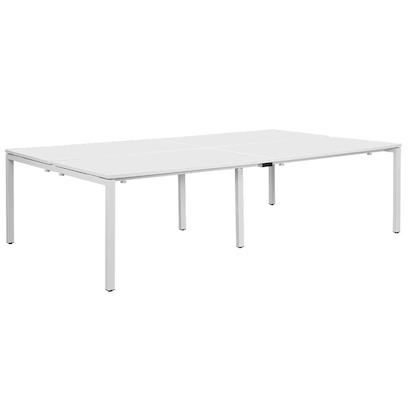 Artikelbild für PAPERFLOW easyDesk Doppelschreibtisch weiß rechteckig, 4-Fuß-Gestell weiß 280,0 x 166,0 cm, Artikelnummer 527919