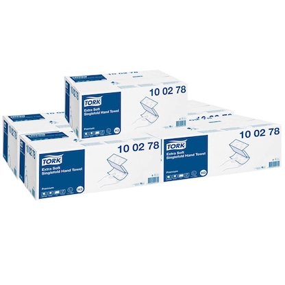 Artikelbild 5 für AKTION: TORK Papierhandtücher 100278 H3 Premium Extra Soft Zick-Zack-Falzung 2-lagig 5x 3.000 Tücher, Artikelnummer 146985