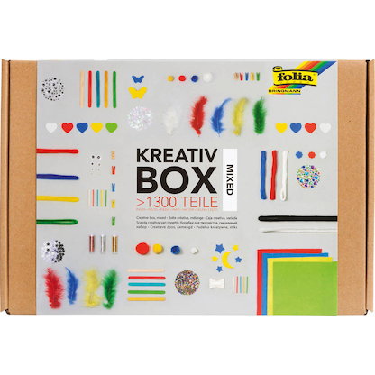 Artikelbild 14 für folia Bastelset Kreativbox mixed 1.300-tlg. mehrfarbig, Artikelnummer 822268