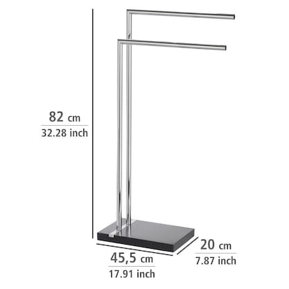 Artikelbild 2 für WENKO Handtuchständer Noble silber, schwarz, Artikelnummer 664361